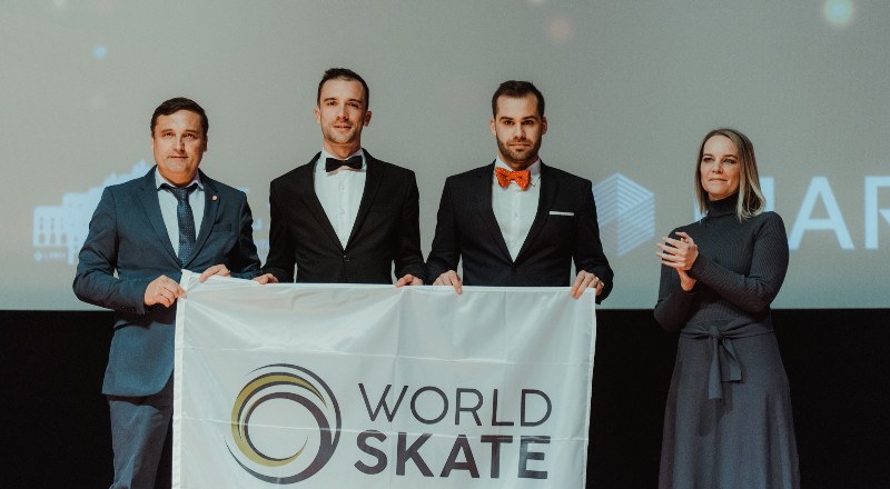 Arsenal de Canelas recebe a Bandeira Oficial da World Skate